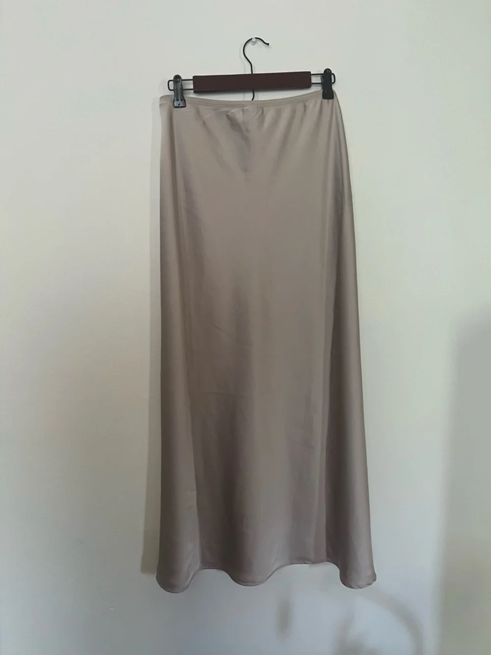 a new day Taupe Satin Maxi Skirt - Picture 2 of 3